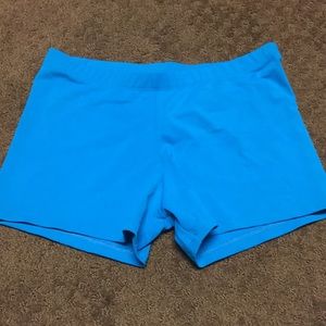 Dance Gia Mia shorts or athletic shorts MA Medium blue dance shorts EUC-…